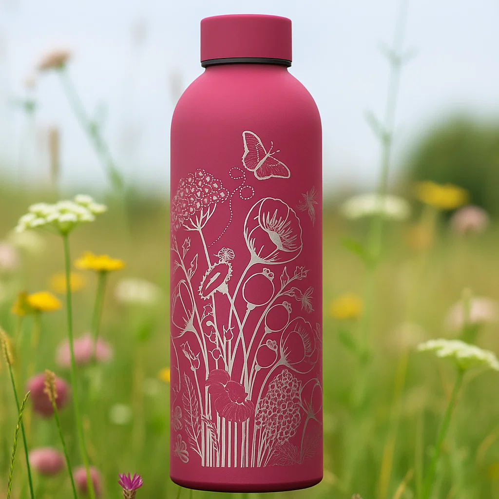 Personalised water bottle with own name