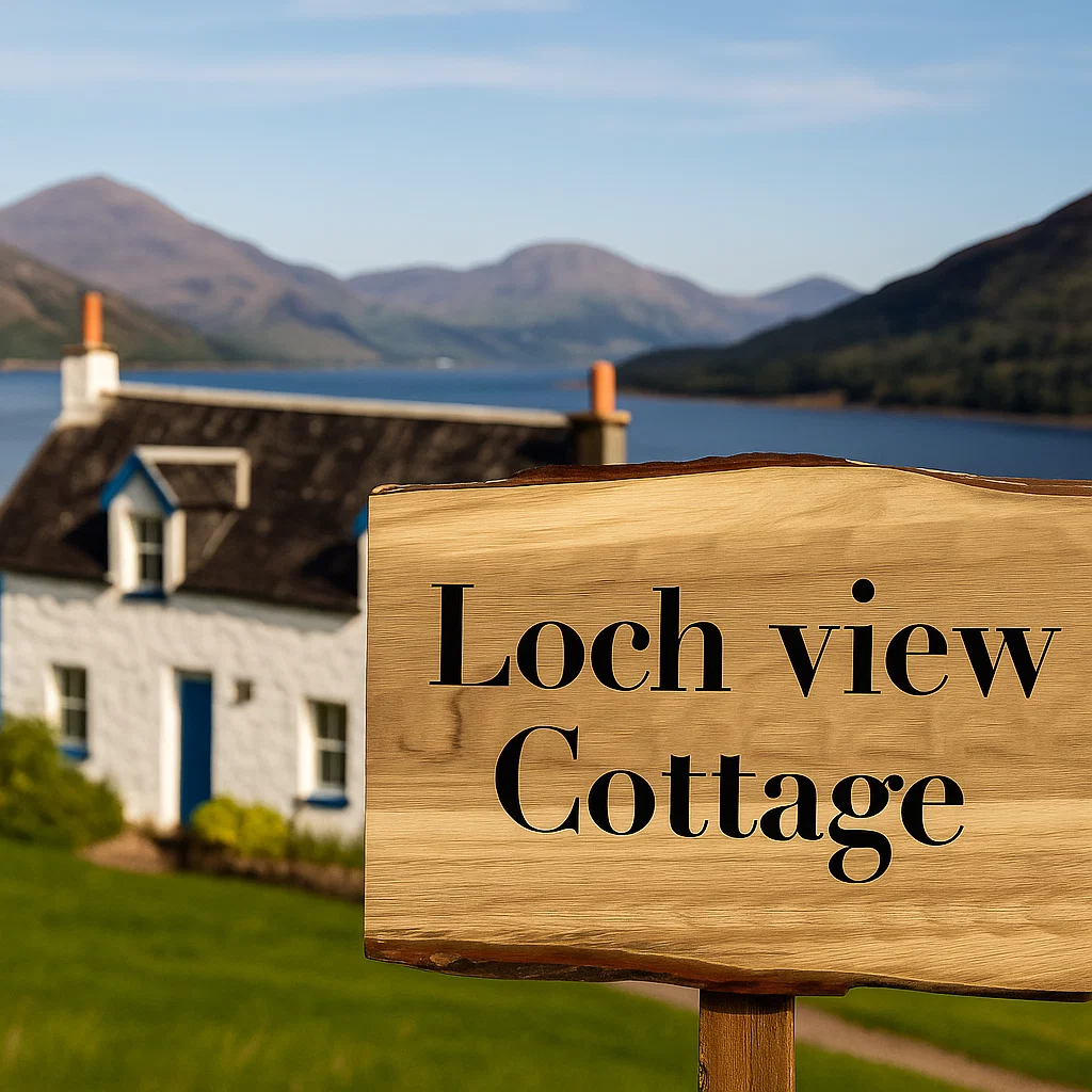 Live Edge Customisable and Personalised house sign oak