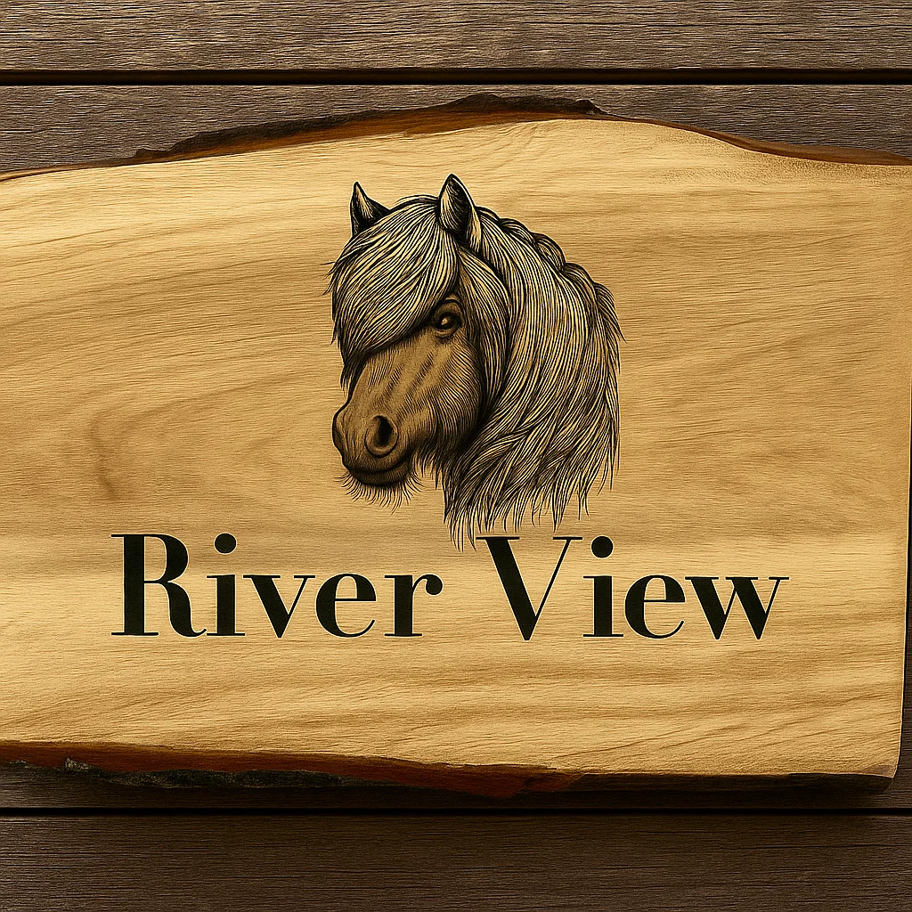 Live Edge Customisable and Personalised house sign oak