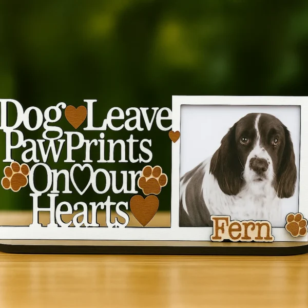 Personalised pet memorial plaque with own photo and name