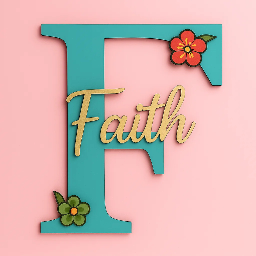 personalised initial name sign wall art