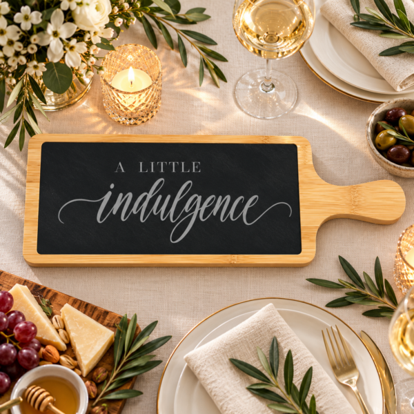 Slate and Bamboo Serving Board - A Little Indulgence