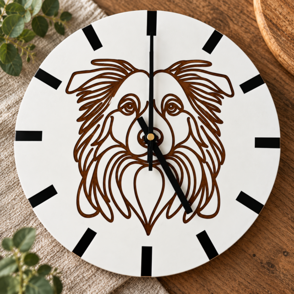 Border Collie Wall Clock