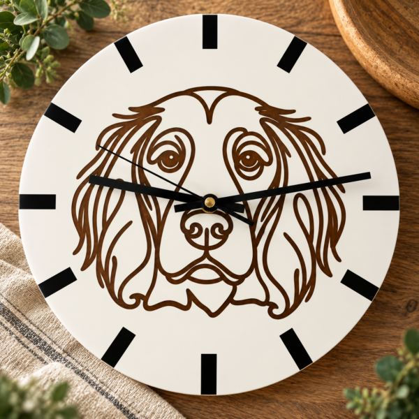 Spaniel Wall Clock